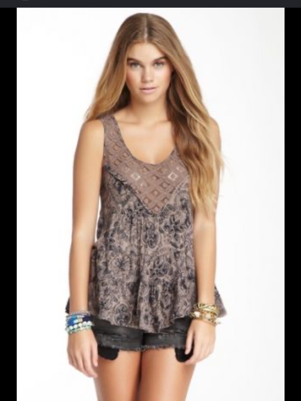 Free People Dorothy Babydoll Tank Top XS